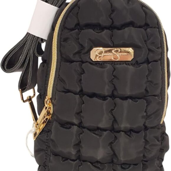 Versatile Waterproof Sling Backpack for Women - Adjustable Strap - Quilted Black - Picture 1 of 7